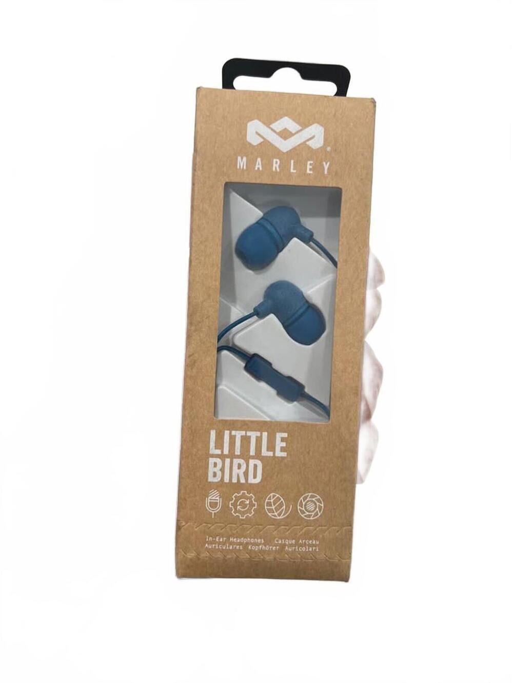 *New* Marley Little Bird In-Ear Headphones color Blue